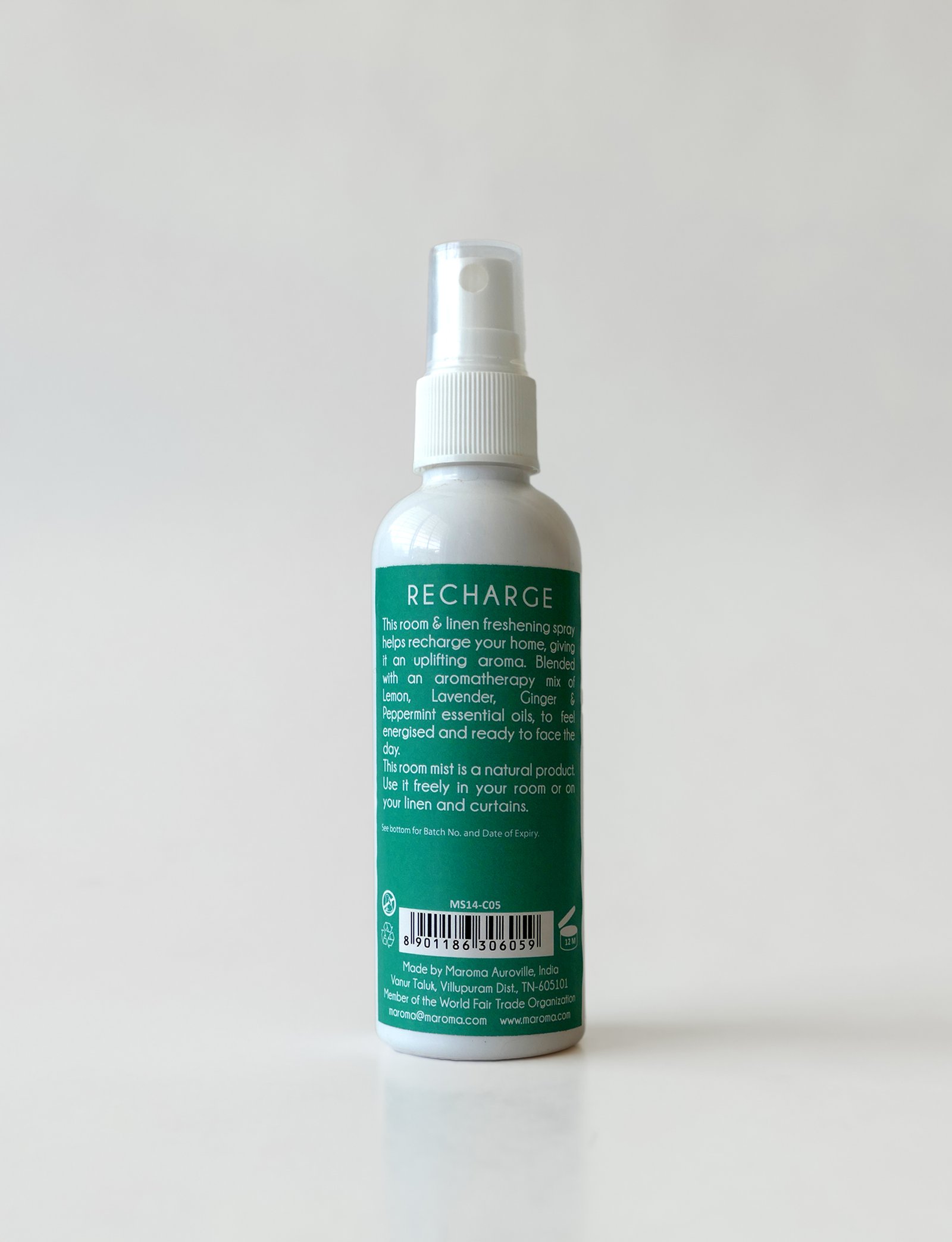 Prana Essentials Recharge Refreshing Room Mist 100 Ml