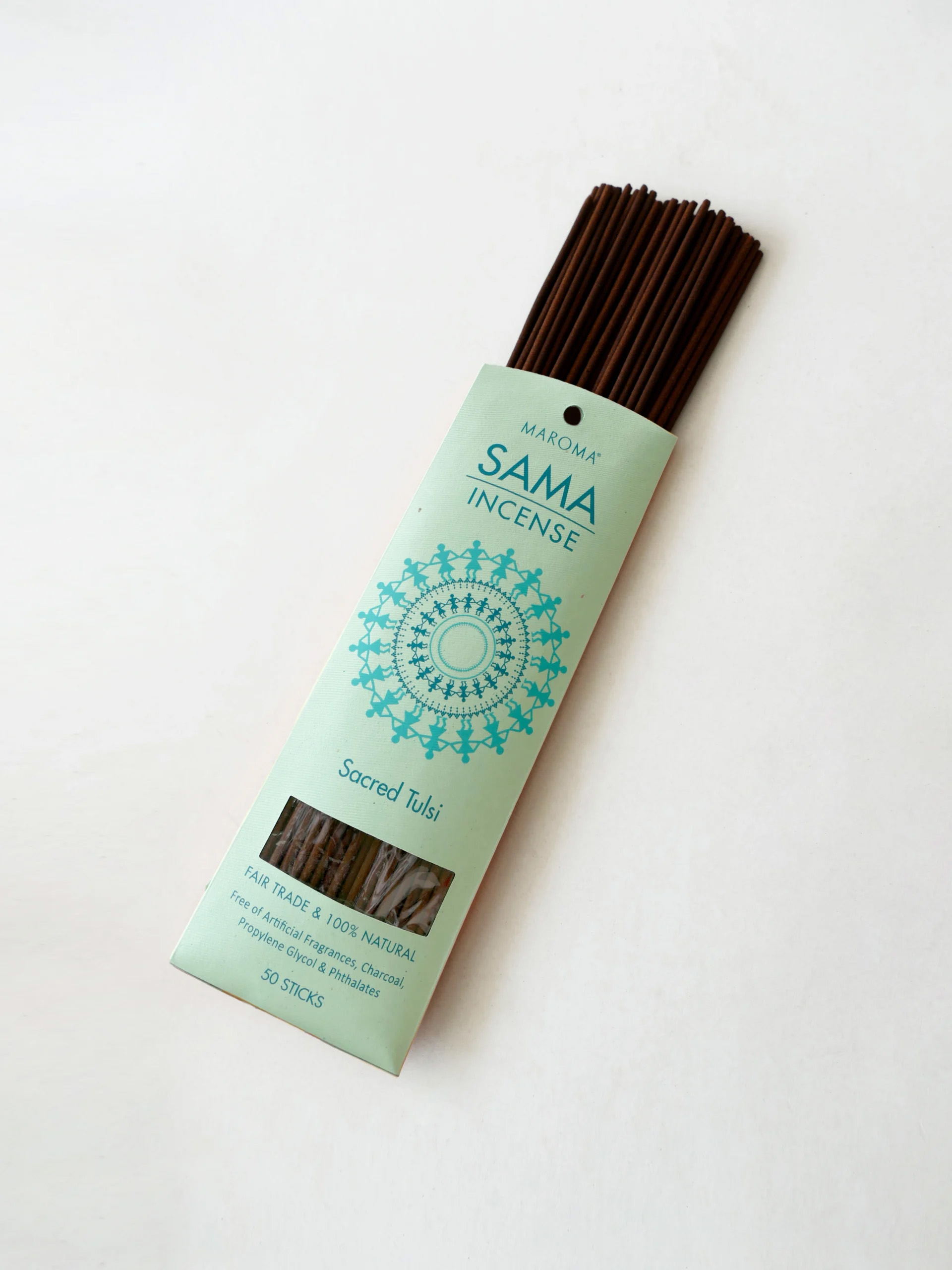 Prana Essentials Sama Sacred Tulsi Incense Sticks 8 Inch Pack Of 50