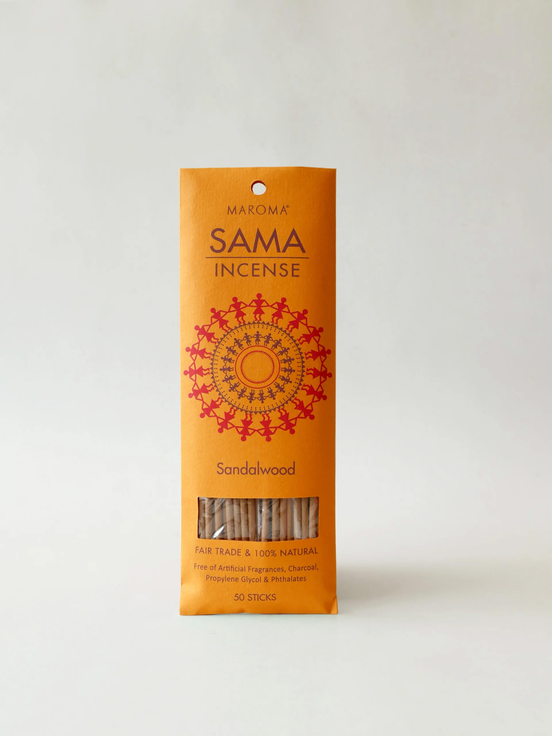 Prana Essentials Sama Sandalwood Incense Sticks 8 Inch Pack Of 50