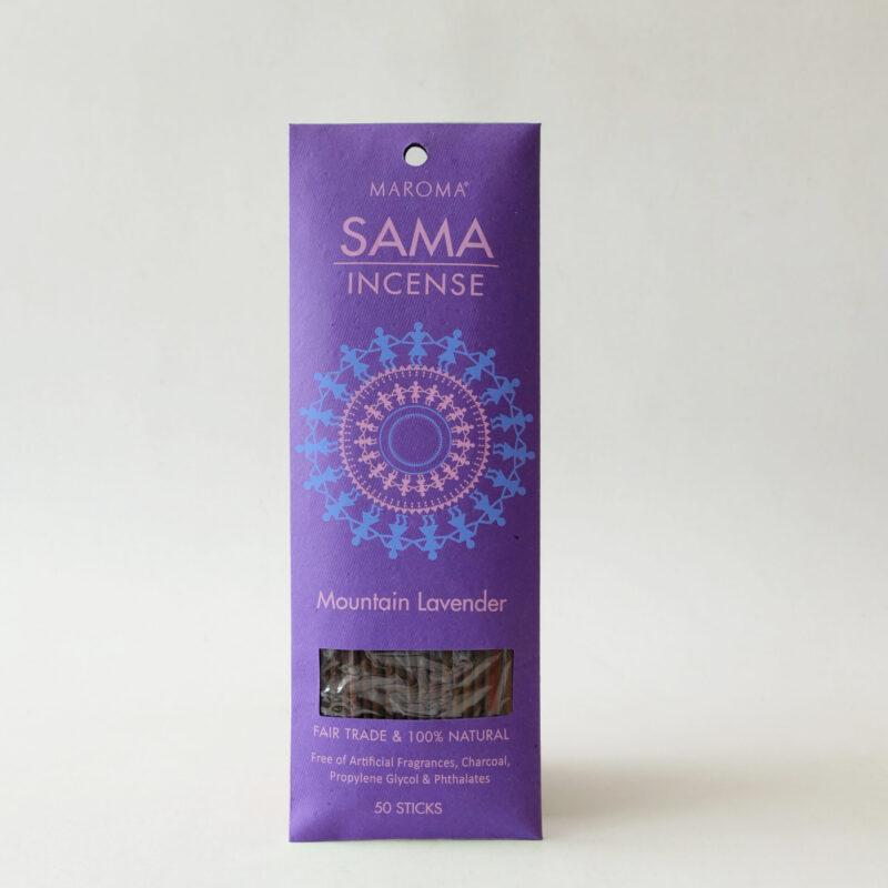 Sama Mountain Lavender Incense Sticks – 8 Inch, Pack of 50