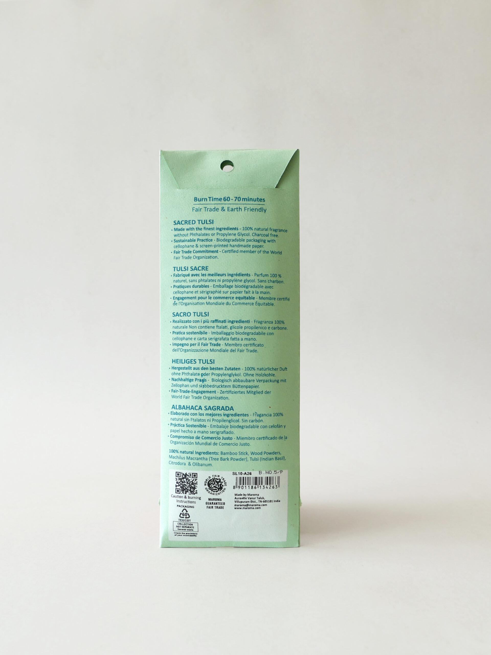 Sama Sacred Tulsi Incense Sticks – 8 Inch, Pack of 50 - Image 2