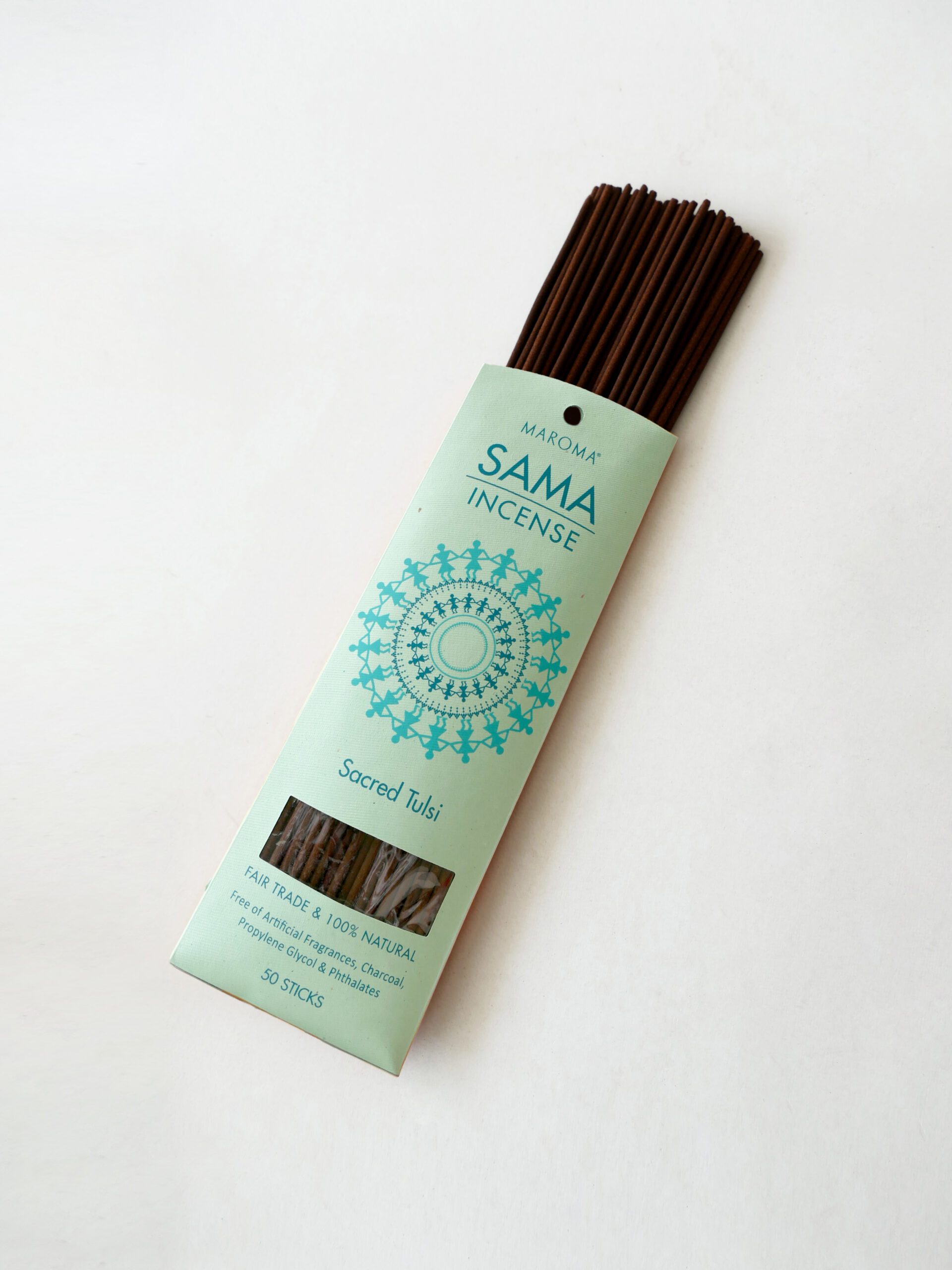 Sama Sacred Tulsi Incense Sticks – 8 Inch, Pack of 50 - Image 3